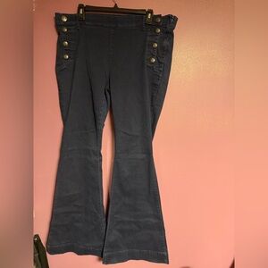 Express Navy Flare Jeans